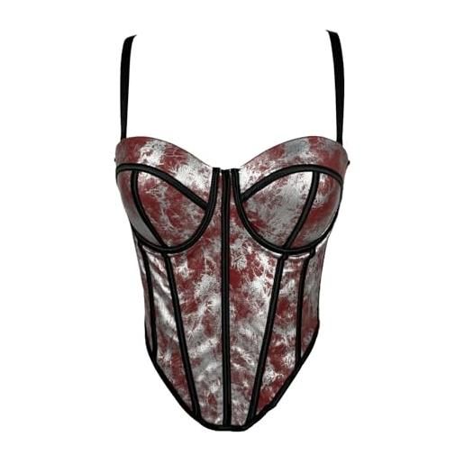 Bustino Reggiseno Corto Donna - Gilet Moda Clubwear Per Feste E Serate - Foto 10