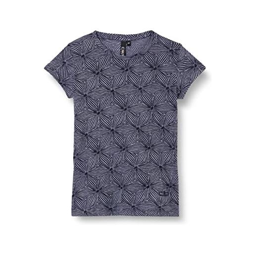 CMP t-shirt con stampa floreale 60% cotone, bambina, blue, 110