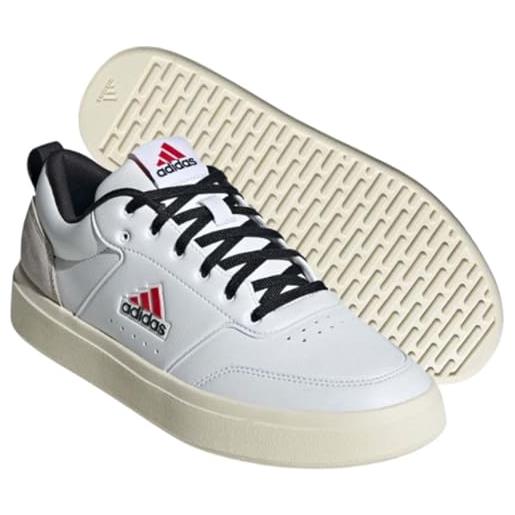 adidas park street shoes, scarpe uomo, cloud white/cloud white/core black, 38 2/3 eu