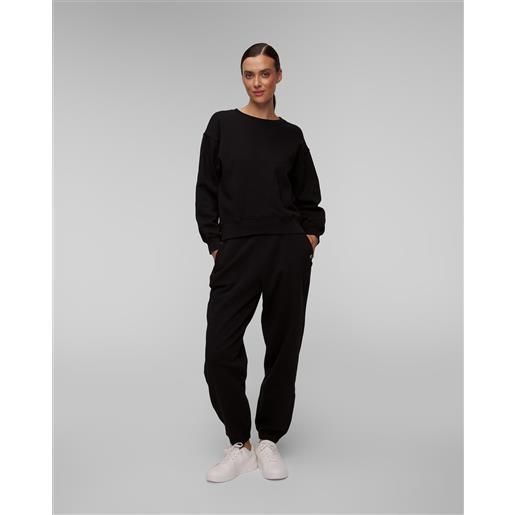 Deha felpa nera in cotone organico da donna Deha