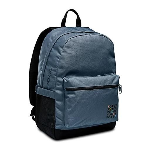 BATMAN zaino scuola fedez organizzato monoscomparto grigio seven 42x30x14 cm