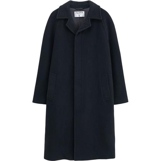 Filippa K cappotto monopetto con revers a lancia - nero