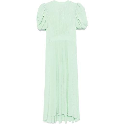 ROTATE BIRGER CHRISTENSEN abito midi a fiori jacquard - verde