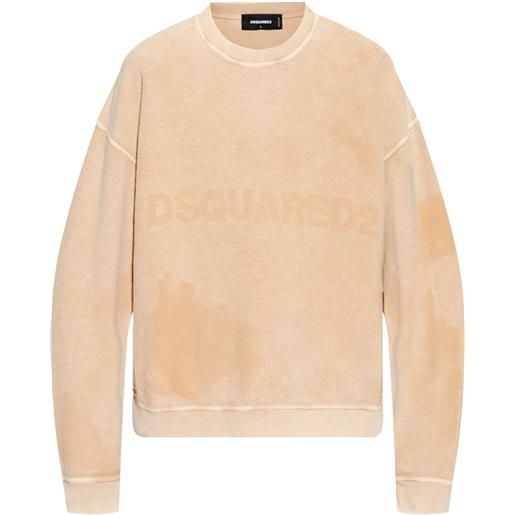 DSQUARED2 felpa con stampa - toni neutri