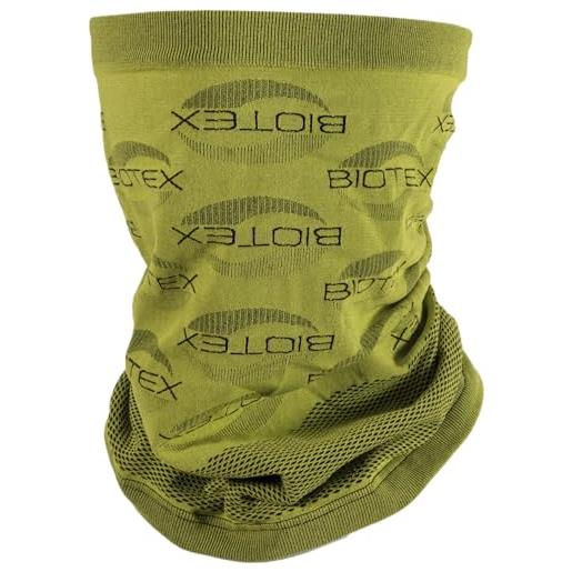 BIOTEX tubolare multifunzione 2.0 termico ideale per l'inverno, scaldacollo per ogni sport, intimo tecnico sportivo, lime