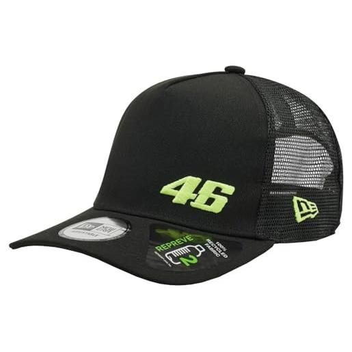 New Era berretto marca modello repreve flawless trucker vr46 blkupy, black, taglia unica