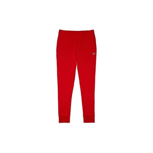 Lacoste pantaloni della tuta da uomo, rosso, xl