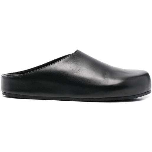 Studio Nicholson slippers con punta tonda - nero