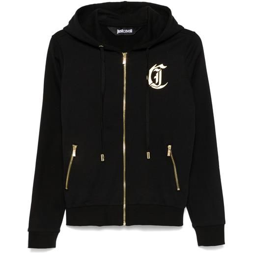 Just Cavalli felpa con cappuccio - nero