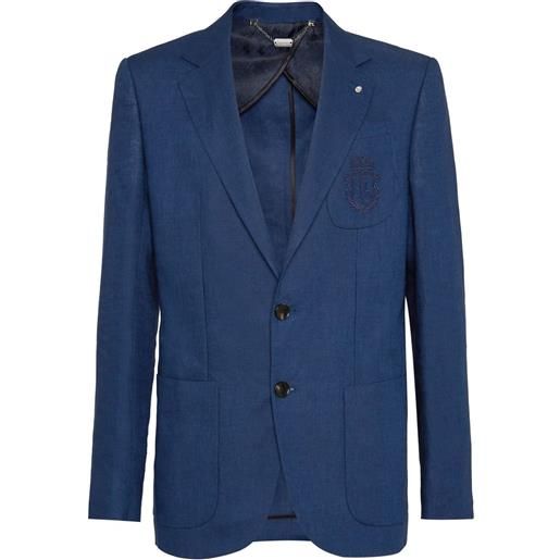 Billionaire blazer con ricamo - blu