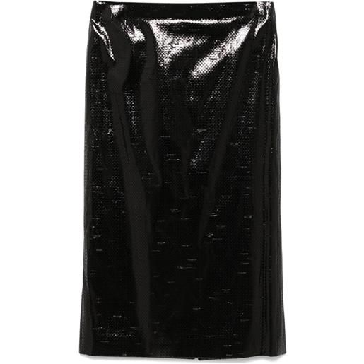Alexander McQueen gonna midi a matita - nero