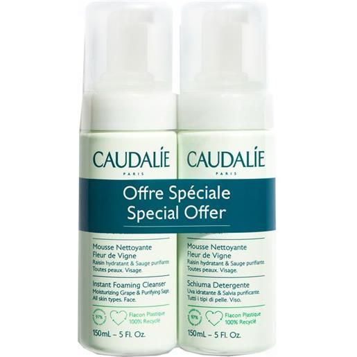 Caudalie vinoclean duo mousse detergente viso 150ml
