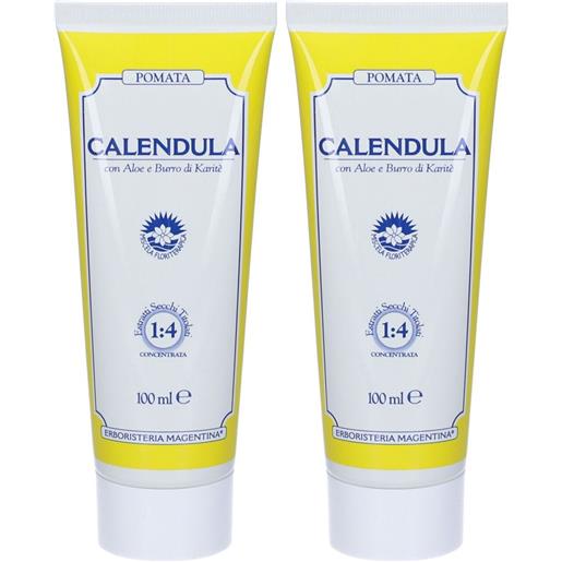 Erboristeria Magentina Srl erboristeria magentina® pomata calendula con aloe e burro di karité set da 2 2x100 ml crema