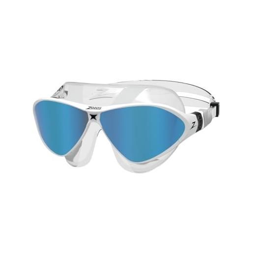 Zoggs horizon flex, swim mask goggles unisex-adult, clear/black/clear