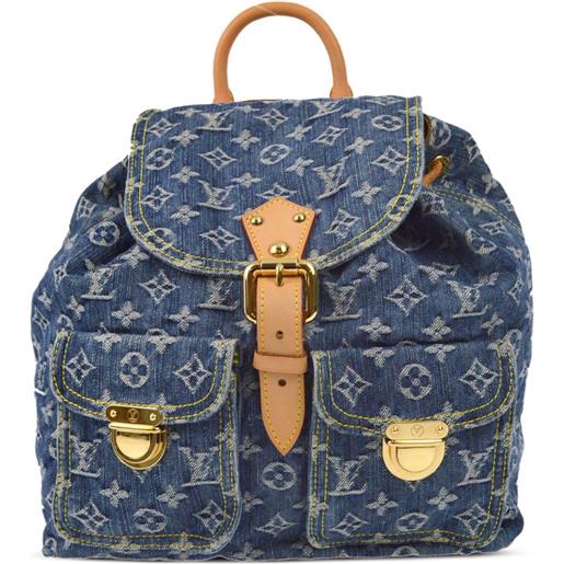 Louis Vuitton Pre-Owned - zaino sac a dos gm 2006 - donna - pelle/denim - taglia unica - blu