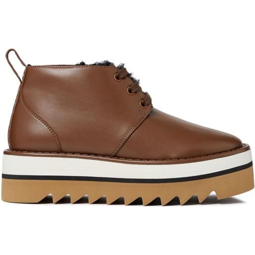 Stella McCartney polacchini sneak-elyse 50mm - marrone