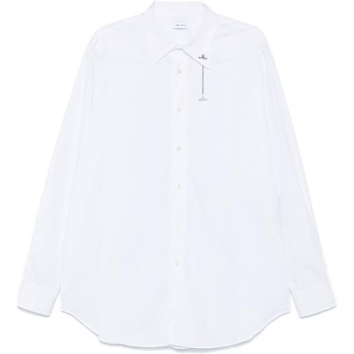 Alexander McQueen camicia con catena - bianco