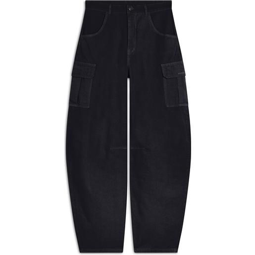 Freddy pantaloni cargo carrot fit in canvas