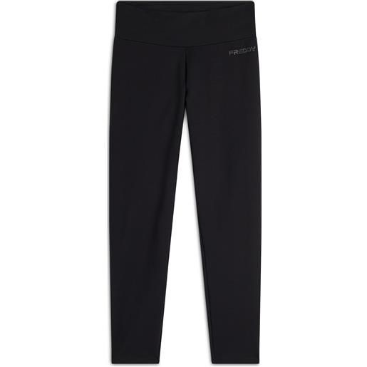 Freddy leggings in felpa garzata con logo sul fianco