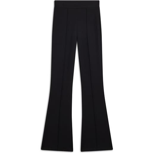 Freddy pantalone slim vita alta in felpa di viscosa fondo a zampa