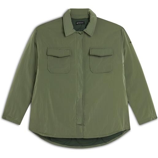 Freddy camicia con imbottitura e fit oversize in nylon navtta