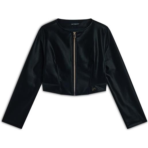 Freddy giacca corta con zip da donna in similpelle lucida
