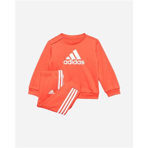 Adidas infant small logo 3stripes jr - tuta - rosso