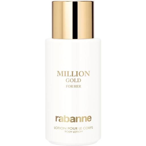 Rabanne million gold for her 200 ml lozione per il corpo profondamente idratante