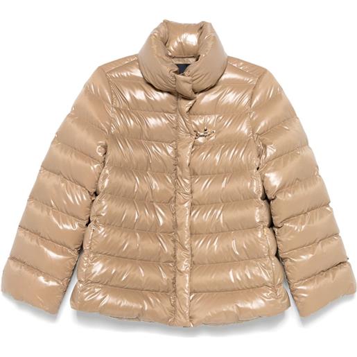 Fay piumino con collo a imbuto - toni neutri