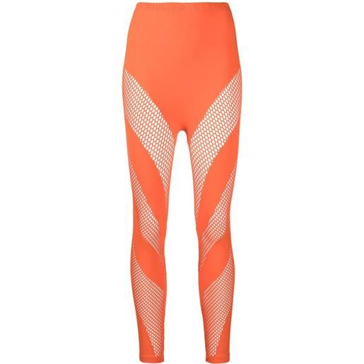 Philipp Plein leggings traforati - arancione