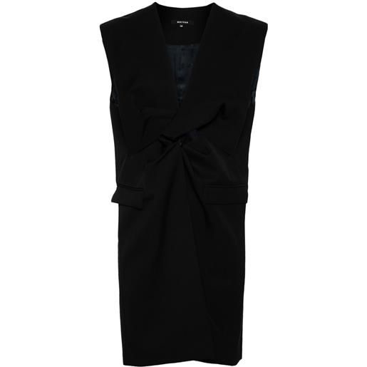 Botter canotta con design a incrocio - nero