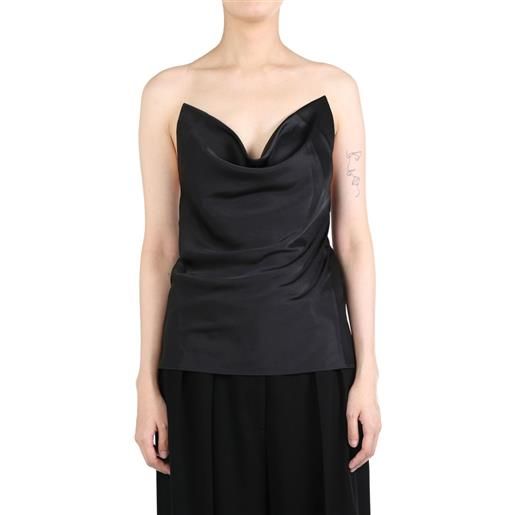 Y/Project evergreen invisible strap top - nero