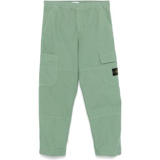 Stone Island pantaloni in cotone ripstop - verde