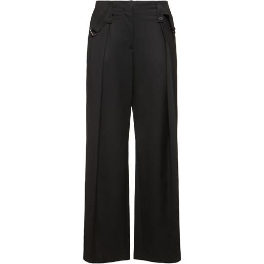LOW CLASSIC pantaloni larghi in lana