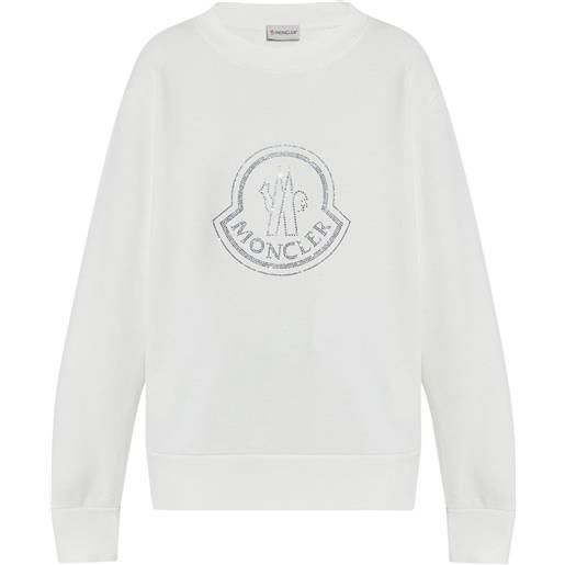 Moncler felpa con decorazione - bianco
