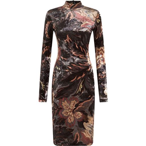ETRO abito midi con stampa - nero