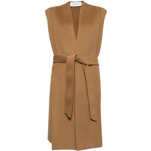 SIMONA CORSELLINI gilet con nodo - marrone