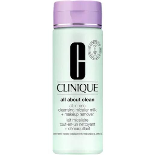 Clinique all about clean - all-in-one cleansing micellar milk 1/2 200 ml latte micellare a doppio uso pelle secca e mista