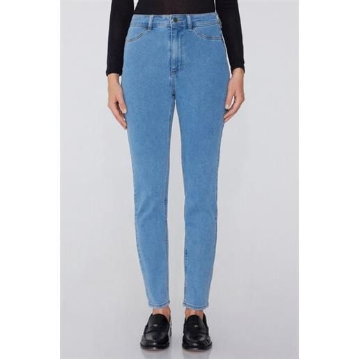 Tezenis jeggings vita alta effetto push-up donna blu