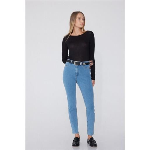 Tezenis jeggings vita alta effetto push-up donna blu
