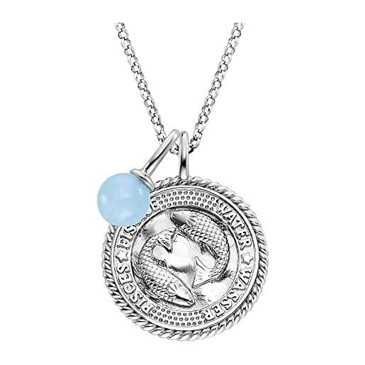Collana Donna Con Ciondolo A Zircone Trasparente - Gioiello Elegante, Regalo Di Compleanno Per Moglie O Fidanzata