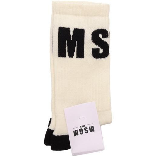 Msgm socks unisex crema/cream