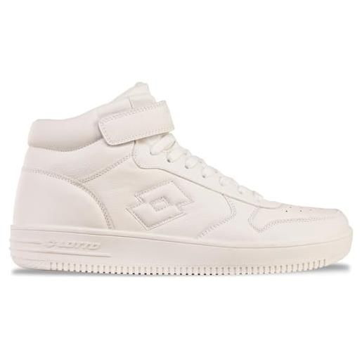 Lotto paliot mid oc unisex, bianco, 40 eu