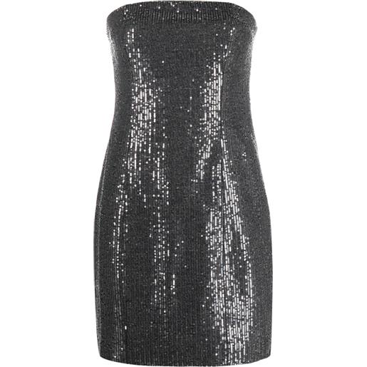 ROTATE BIRGER CHRISTENSEN abito corto con paillettes - nero