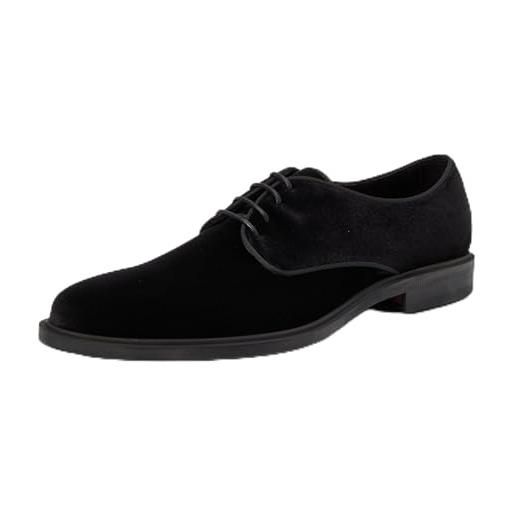 HUGO kerr_derb_vlvt, derby uomo, black, 43 eu