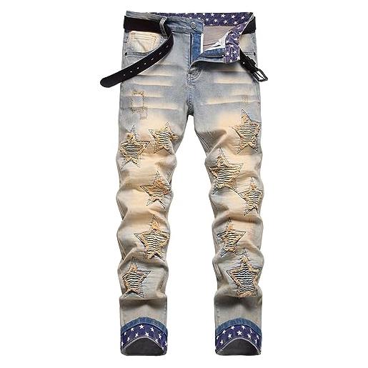 Abbigliamento uomo jeans pantaloni jeans con polsino uomo Drezzy