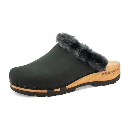 Woody marie, zoccoli donna, nero, 41 eu