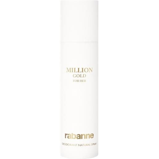 Rabanne profumi-da-donna million-gold-for-her. Deodorante spray 150 ml (175,33 € / 1 l)