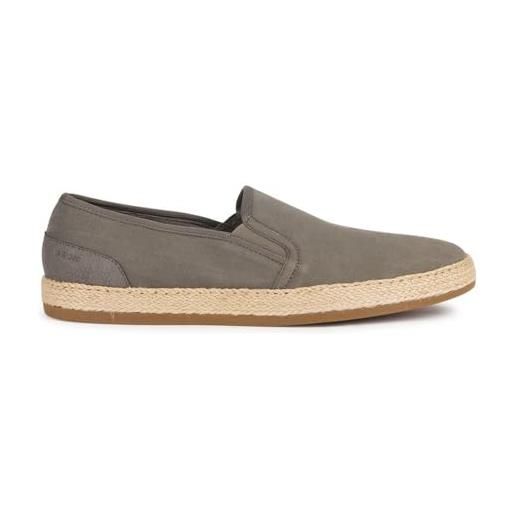 Geox u pantelleria a, espadrille wedge sandal uomo, salvia, 44 eu