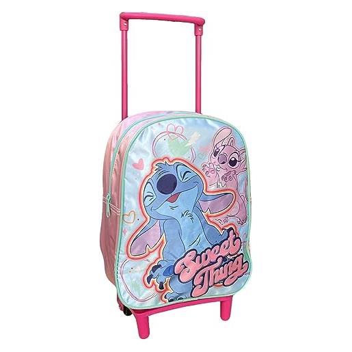 Zaino Asilo Bimba Trolley Peluche Animale Perletti Per Bambini 3-5